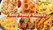 Easy Snack Recipes | Snacks For Children | Snacks In 15 Minutes | Onion Rings | Masala Papad