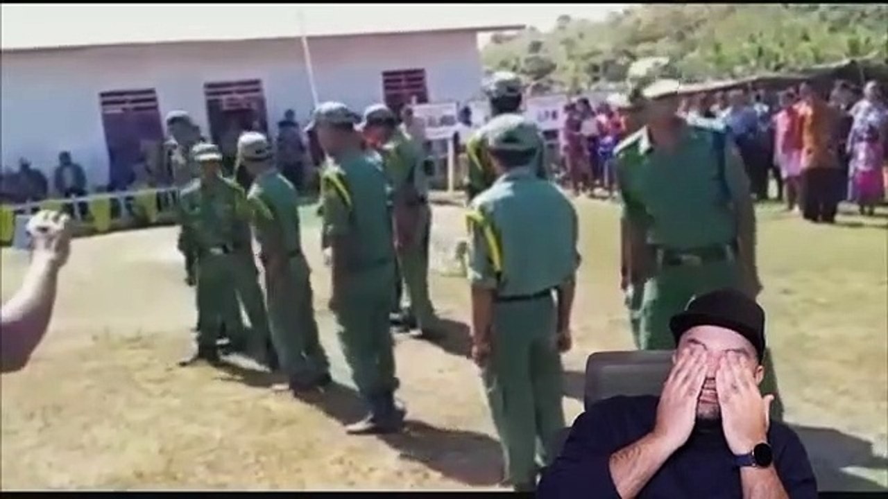 Vidio-lucu-linmas-sumba-Ntt-latihan-Pbb-bikin-ngakak