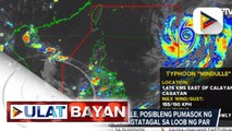 PAGASA: Typhoon Mindulle, posibleng pumasok ng PAR bukas; Bagyo, 'di magtatagal sa loob ng PAR