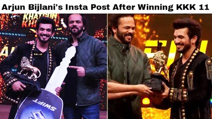 Arjun Bijlani's Instagram Post After Winning Khatron Ke Khiladi 11