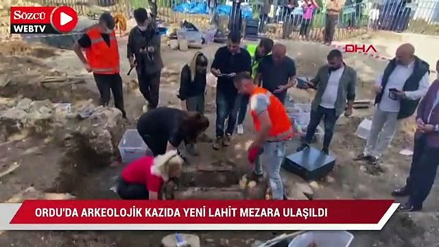 Ordu’da arkeolojik kazıda yeni lahit mezara ulaşıldı