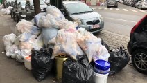 Les déchets s'accumulent dans les rues de Bruxelles