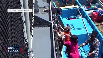 Warga Pulau Di Sorong Nekat Sebrangi Lautan Demi Vaksinasi