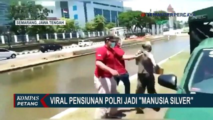 Pensiunan Polisi jadi Manusia Silver di Semarang Dapat Bantuan dan Dijanjikan Pekerjaan Layak