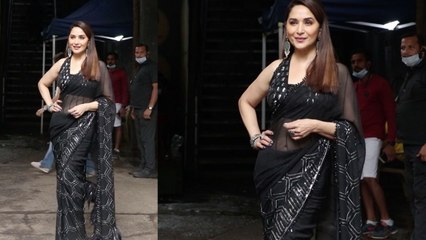 Madhuri Dixit Spotted at Dance Deewane Set in Goregaon Mumbai |FilmiBeat