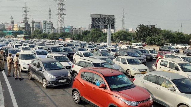 Bharat Bandh: Major traffic jam at Delhi-Gurugram border