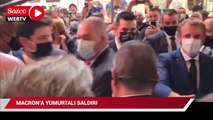 Fransa Cumhurbaşkanı Macron’a yumurtalı saldırı