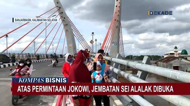 Jembatan Sei Alalak di Banjarmasin Akhirnya Mulai Dilalui oleh Warga