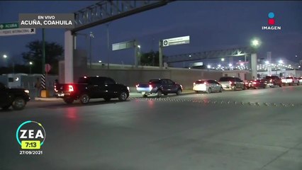 Reabren el puente fronterizo entre Ciudad Acuña y Del Río