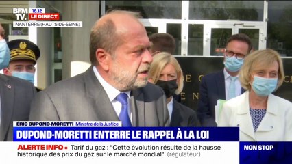 L'avertissement pénal probatoire entrera en vigueur "dans toutes ses dispositions à partir du mois de janvier 2023", selon Éric Dupond-Moretti