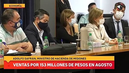 Ventas por 153 millones de pesos en agosto