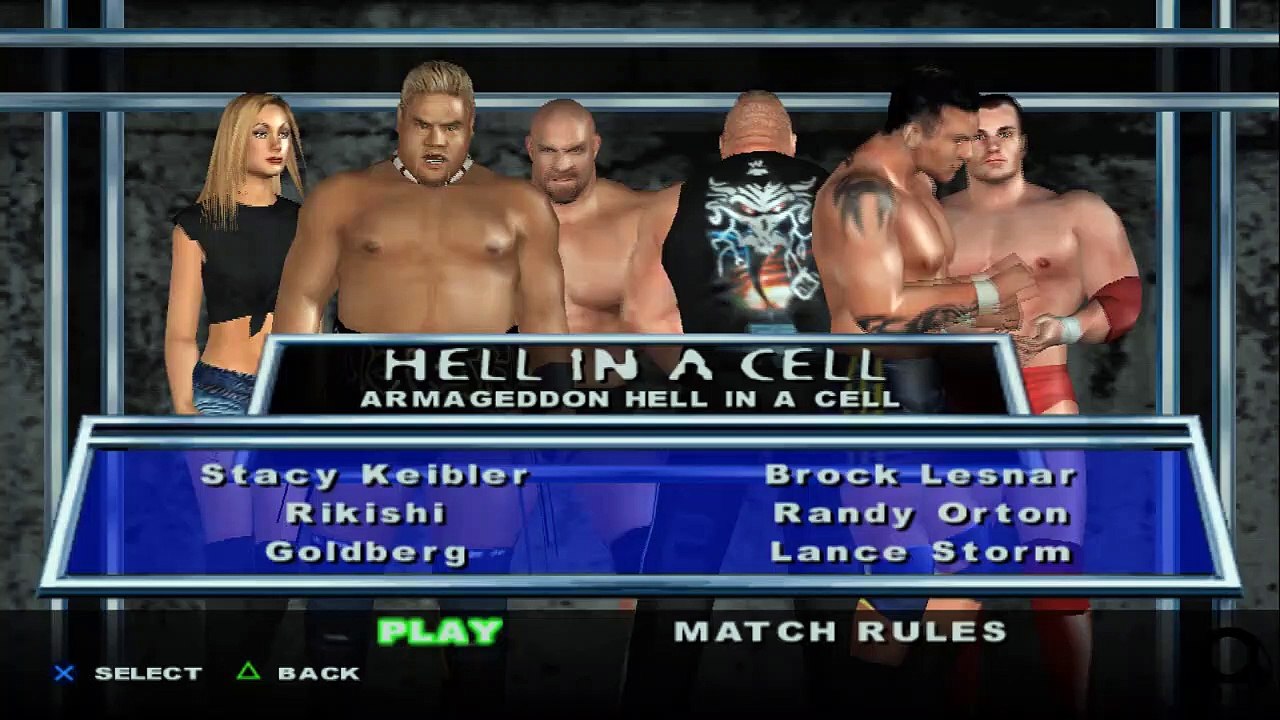 HCTP Stacy Keibler vs Rikishi vs Goldberg vs Brock Lesnar vs Randy Orton vs Lance Storm