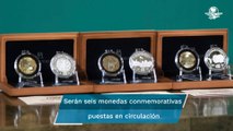 Presentan monedas conmemorativas por celebraciones de México
