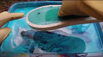 Modif swallow slippers with hydro dipping, be cool.