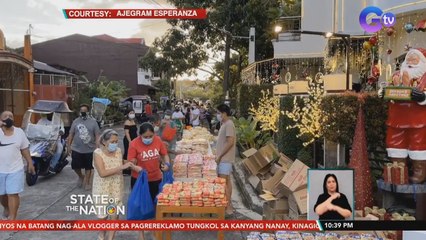 Pamilya sa Lucban, Quezon, namahagi ng pagkain, damit at sapatos ala community pantry | SONA