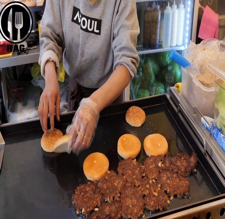 Hamburguesa de Queso Estilo Coreano