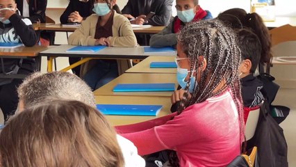 La Secrétaire d'Etat à l'Education Nationale dans la Loire