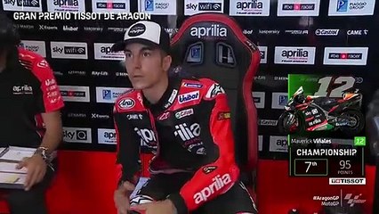 Maverick Viñales' first laps in Aprilia colours