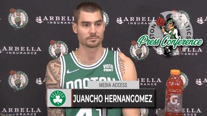 Juancho Hernangomez Says His Goal Is To Make The Team | Celtics Media Day 2021