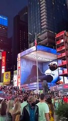 Un effet spécial extraordinaire a time square