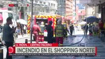 Controlan incendio en shooping norte de La Paz