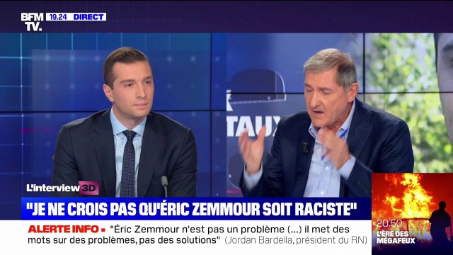 Jordan Bardella: Je ne crois pas qu'Éric Zemmour soit raciste