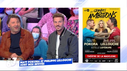 Matt Pokora et Philippe Lellouche reviennent sur la pièce de théâtre "Les grandes ambitions"