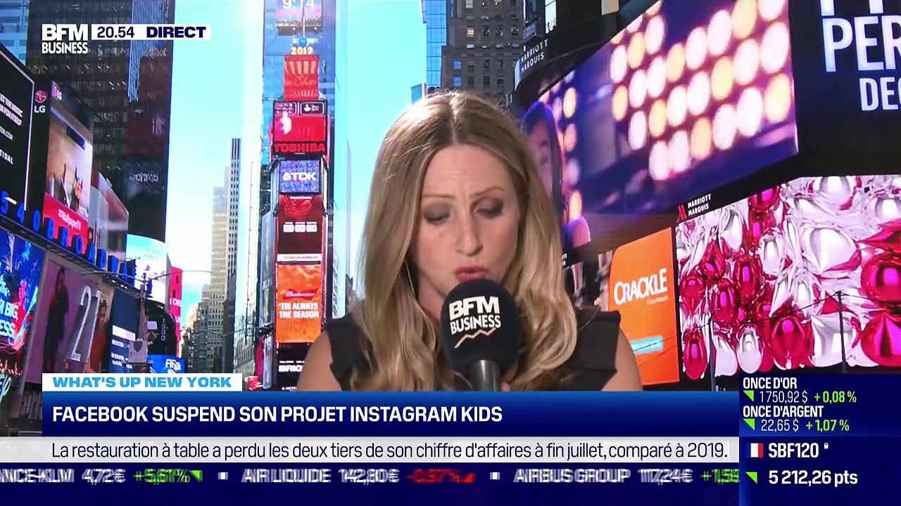 What's up New York : Facebook suspend son projet Instagram Kids - 27/09