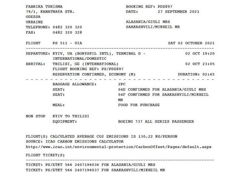Ukrayna'daki eski Gürcistan Cumhurbaşkanı Saakaşvili, 2 Ekim'de ülkesine dönecek