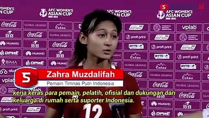 Kembali Menang dari Singapura, Indonesia Melenggang ke Piala Asia Wanita 2022