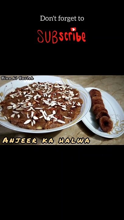 Anjeer ka Halwa//How to make Fig dessert//Easy Fig halwa recipe #shortvideo