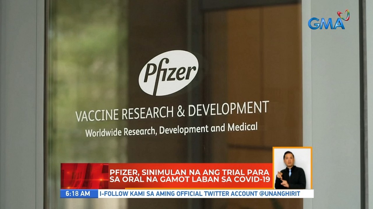 Pfizer, sinimulan na ang trial para sa oral na gamot laban sa COVID-19 | UB