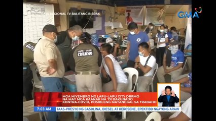Mga miyembro ng Lapu-Lapu City DRRMO na may mga kaanak na 'di bakunado kontra-COVID, posibleng matanggal sa trabaho | UB