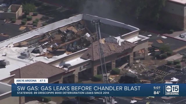 SW gas says there were gas leaks before Chandler blast