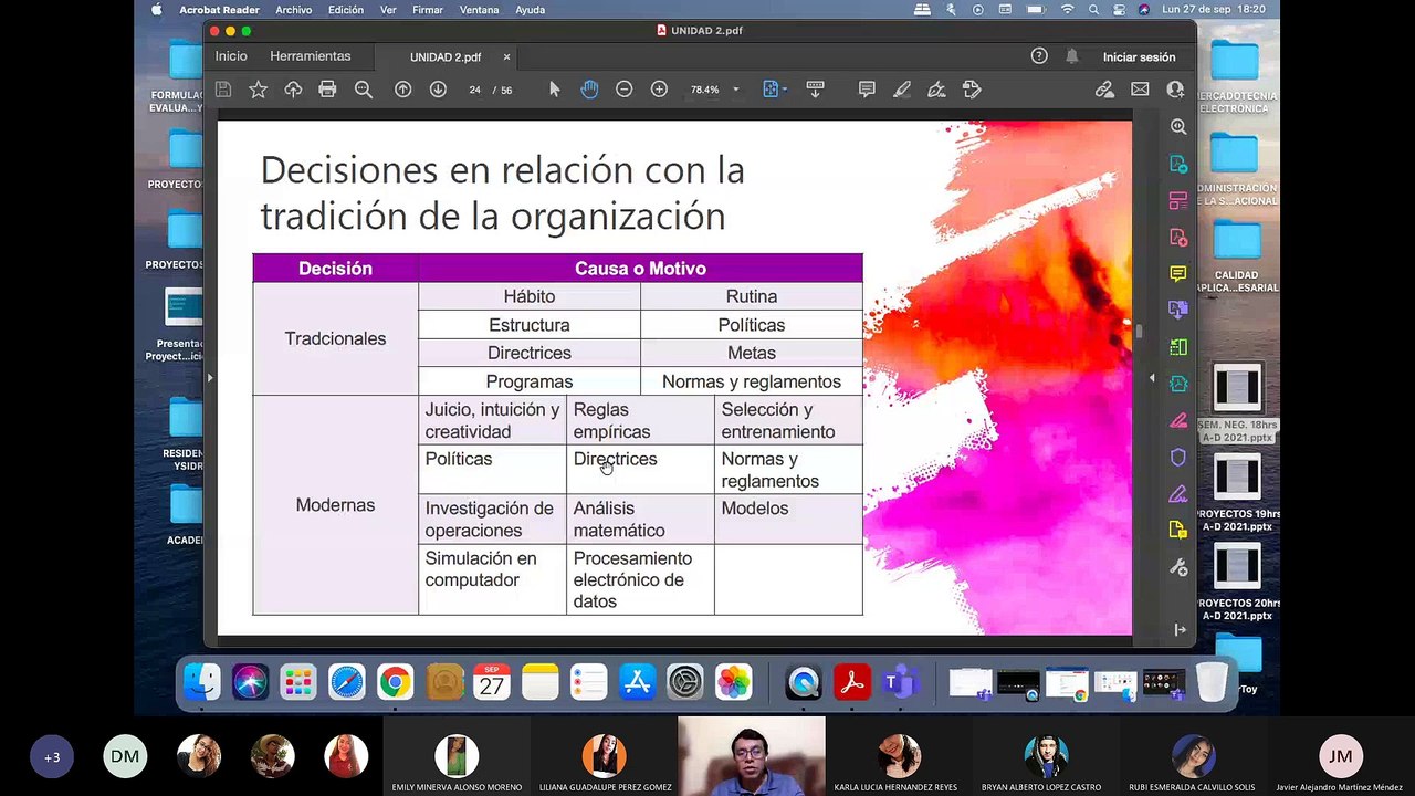 Seminario de Negocios: Toma de decisiones y Administración efectiva del tiempo