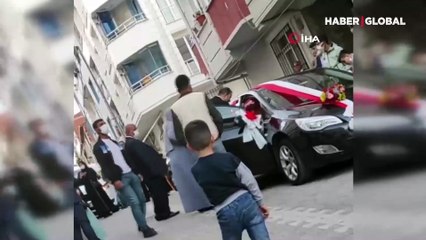 Düğün magandası bu kez damat oldu