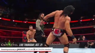 Roman Reigns vs Finn Bálor vs Drew McIntyre - Triple Threat - WWE tonight show - smack down