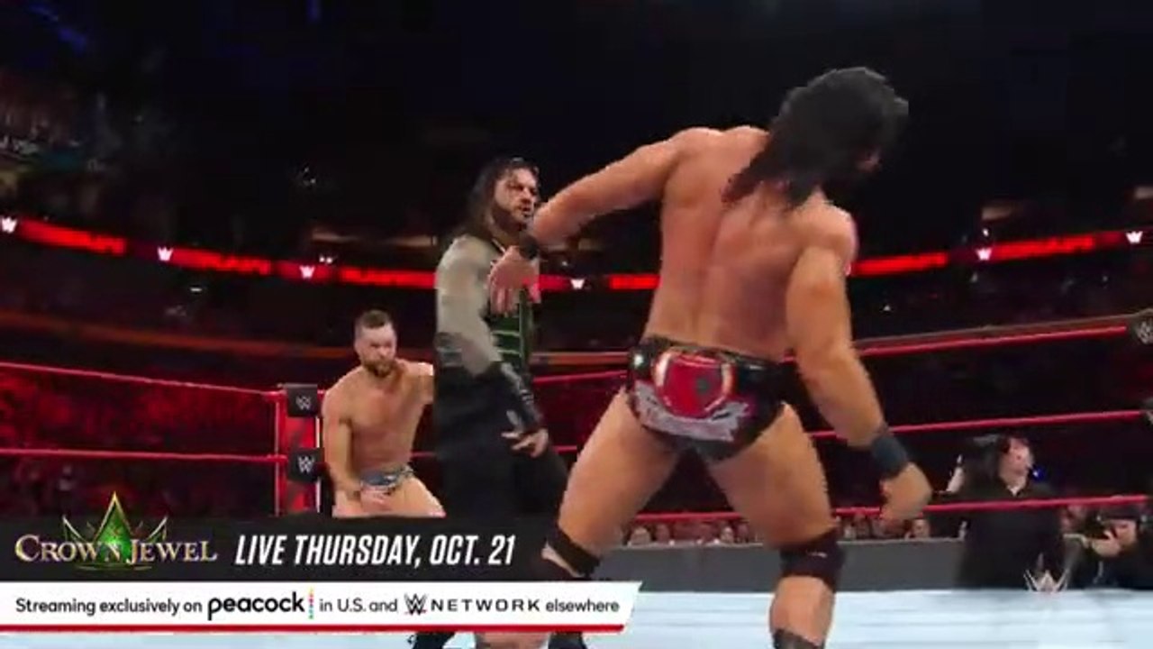 Roman Reigns vs Finn Bálor vs Drew McIntyre - Triple Threat - WWE tonight show - smack down