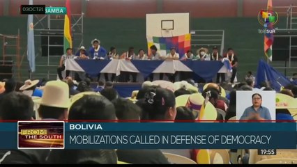 Bolivian social movements announce actions in defense of democracy