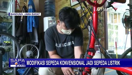 Keren! Budget 6 Juta, Sepeda Konvensional Dimodif Jadi Sepeda Listrik