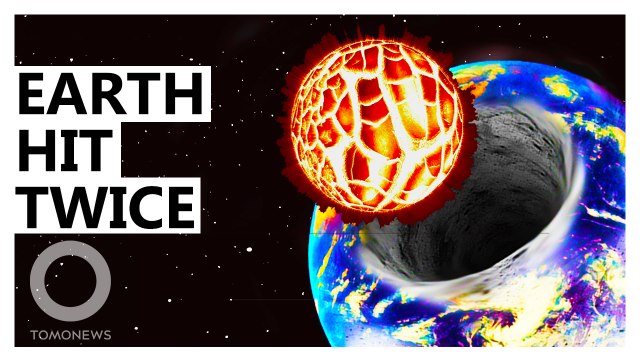 Two Galactic Smashes Between Earth and Theia Formed Moon