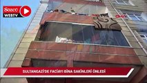 Sultangazi'de faciayı bina sakinleri önledi