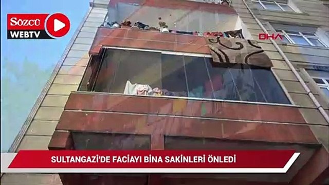 Sultangazi'de faciayı bina sakinleri önledi