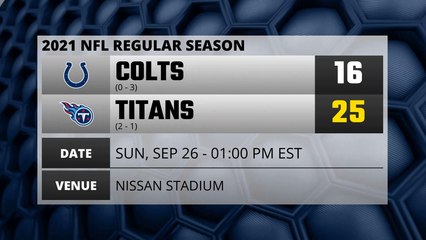 Colts @ Titans Game Recap for SUN, SEP 26 - 01:00 PM EST