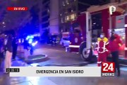 San Isidro: cuatro unidades de Bomberos atendieron emergencia en el distrito