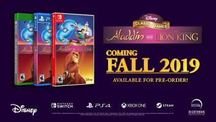 Disney anuncia la remasterización de los juegos de El Rey León y Aladdin