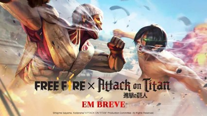 Free Fire terá evento temático de Attack on Titan