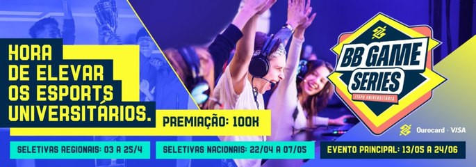 Campeonato universitário BB Game Series terá R$ 100 mil em premiação