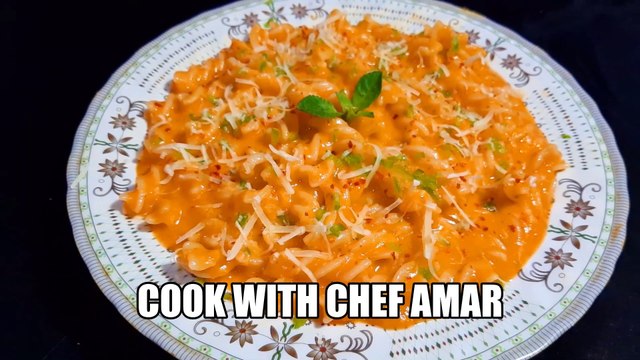 pinch sauce pasta | pasta in red and white sauce | pasta recipes |Cook with Chef Amar