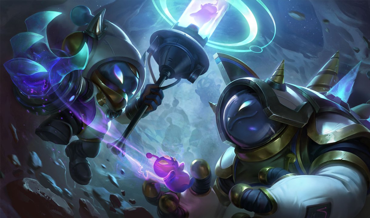 LoL: Novas skins Astronauta são reveladas para Corki, Maokai, Rammus e Veigar
